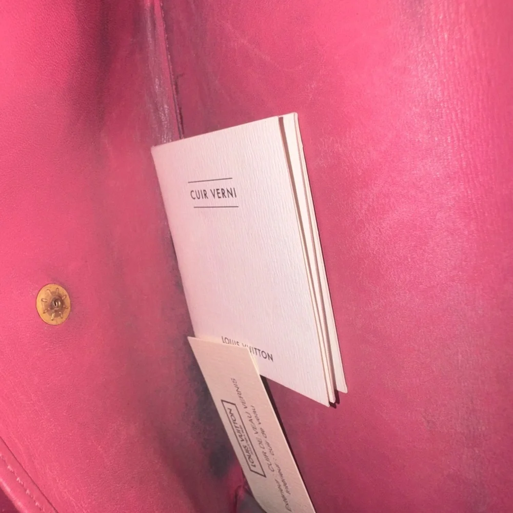 Louis Vuitton red and pink long Wallet
